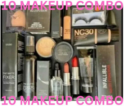 brown blush Perfect 10pcs Makeup Kit for Beginners and Pros(Pack of 10)