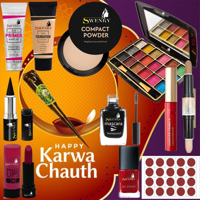 swenky Makeup Kit Sets One-stop Beauty Package for Beginners and Professionals