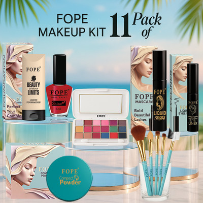 FOPE Makeup Gift Set for Women Complete Waterproof Long Lasting Daily Wear Cosmetics(Pack of 11)