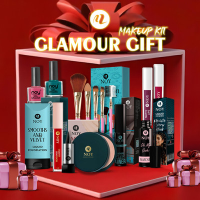 NOY Complete Gift-Ready Makeup Kit For Women Ideal For Effortless College Wear Glam(Pack of 15)