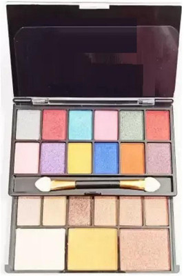 THTC MAKEUP KIT 18 EYE SHADOW & 3 HIGHLIGHTER
