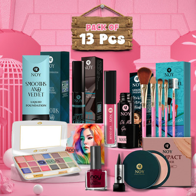 NOY Ultimate Makeup Kit Combo Set For Women Ideal For Everyday Glam & Full Coverage(Pack of 13)