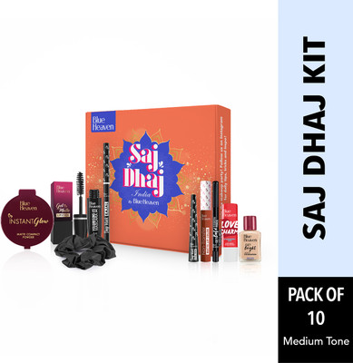 BLUE HEAVEN Saj Dhaj Makeup Kit(Pack of 10)