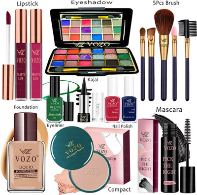 VOZO Makeup Kit Sets One-stop Beauty Package for Beginners and Professionals ST-279(15 Items in the set)