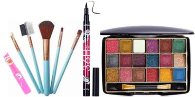 lately EYESHADOW WITH 5PCS BRUSH EYELINER & LIP BALM