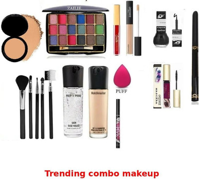Zailie Tone Glamorous Daily Palette Makeup EyeShadow Combo Coverage(Pack of 16)