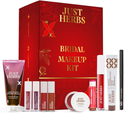 Just Herbs Bridal Makeup Kit Perfect Gifting Combo Set for Women Bridal Party