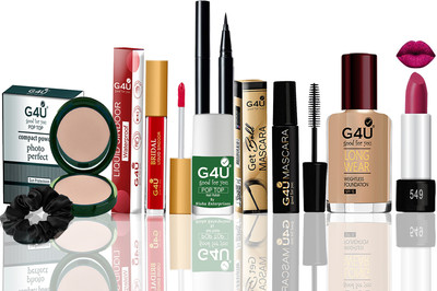 G4U All In One Makeup Kit For Beginners A54(Pack of 8)
