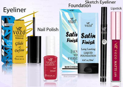 VOZO Professional Cosmetic Kit with Ultra-Pigmented Set-19(Pack of 5)