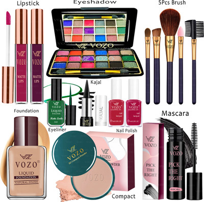 VOZO Makeup Kit Sets One-stop Beauty Package for Beginners and Professionals Set-240(Pack of 15)
