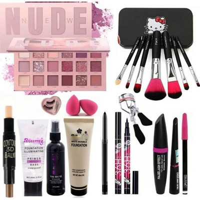 Leiseette'z Makeup kit set one stop beauty package for beginners and professional(set of 16)(Pack of 16)
