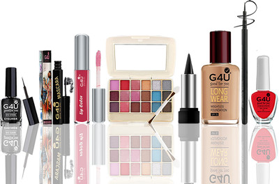 G4U Everyday Elegance: 8 Pcs Complete Makeup Kit for Day to Night Looks A26(Pack of 8)