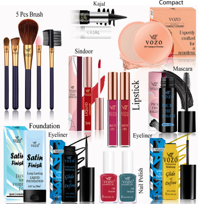 VOZO Makeup Kit Combo for Women Dream Collection with Rare Pigments Daily Wear VZN-23(Pack of 16)