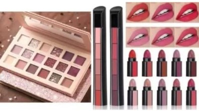 pink spirit cosmetics New eyeshadow with 5 in 1 lipstick 10 shades (3 Items in the set)