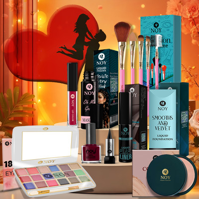 NOY Pro Makeup Kit for Women Office & College Essentials with Lip & Eye Products(Pack of 13)