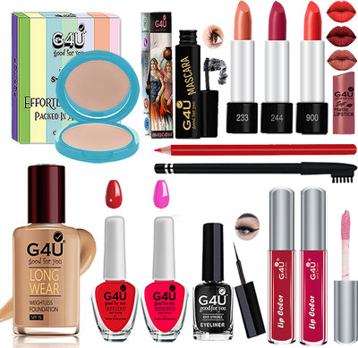 G4U Everyday Glam: Beauty Simplified Makup kit 190625A24(Pack of 13)