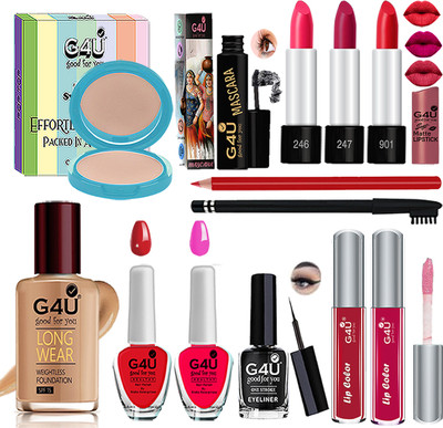 G4U Everyday Glam: Beauty Simplified Makup kit 190625A38(Pack of 13)
