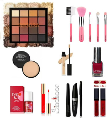 Geggsa Professional and Personal Use Makeup Kit for Women(Pack of 12)
