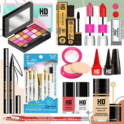 HD Fashion Makeup Kit for Girls-RadianceRush Ultimate Makeup package For any Ocassion AMK96(Pack of 17)