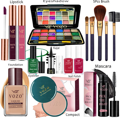 VOZO Makeup Kit Sets One-stop Beauty Package for Beginners and Professionals KT-283(Pack of 15)