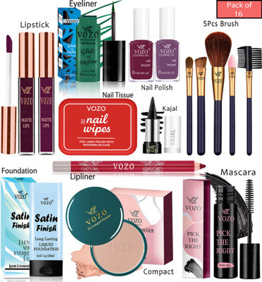 VOZO 16 Pcs All-in-One Beauty Collection for Any Look(Pack of 16)
