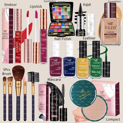 VOZO Makeup Kit Combo for Women Dream Collection with Rare Pigments Daily Wear ST-246(Pack of 16)