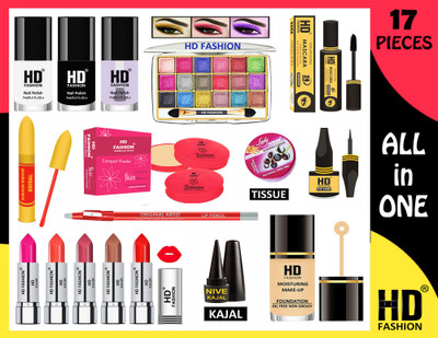 HD Fashion 17-in-1 Makeup Essentials : All in One Dramatic Look Girls & Women Makeup Kit 11