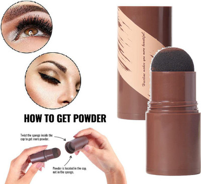 KA-KAIASHA Eye Brow Stamp, Brow Stamp Shaping Kit Eyebrow Definer 10 g (Dark Brown) 10 g(BROWN)