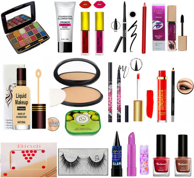 Syzol Makeup Kit Of 19 Items JM14(Pack of 19)