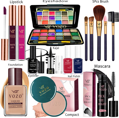 VOZO Makeup Kit Sets One-stop Beauty Package for Beginners and Professionals KT-233(Pack of 15)