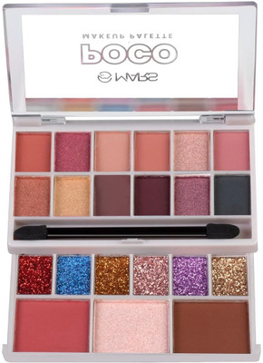 MARS Poco Makeup Palette with Eyeshadow, Compact, Highlighter and Blush -03