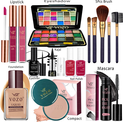 VOZO Makeup Kit Sets One-stop Beauty Package for Beginners and Professionals Set-326(Pack of 15)
