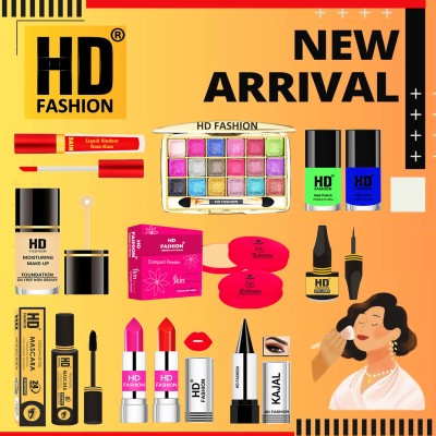 HD Fashion Daily Glow All in One Makeup Kit Combo for Women HD-52(Pack of 11)