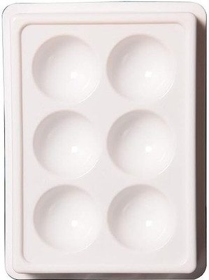 sivika 6 Cup Facial Cosmetic Tool Tray Plastic Washable and Stain Proof