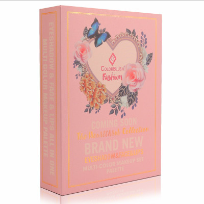 Colorblush Compact 5-in-1 Makeup Palette for Lips Eyes Blush Contour Highlight Travel Use