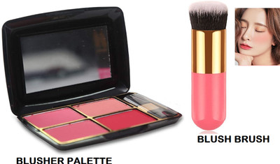 KAIASHA DAILY USE MAKEUP COMBO KIT,4 IN 1 BLUSHER PALETTE,FOUNDATION &BLUSHER BLUSHBRUSH(Pack of 2)