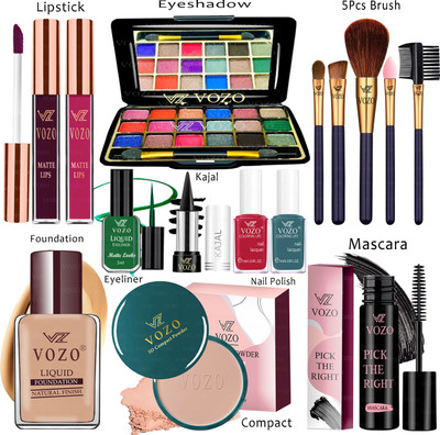 VOZO Makeup Kit Sets One-stop Beauty Package for Beginners and Professionals KT-331(Pack of 15)