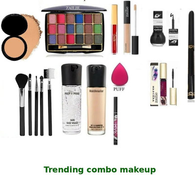 Zailie Foundation EyeShadow Use Glamorous Soft Palette Brush Professional(Pack of 16)