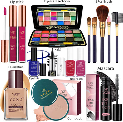 VOZO Makeup Kit Sets One-stop Beauty Package for Beginners and Professionals Set-171(Pack of 15)