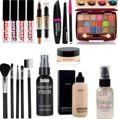 coslane Makeup Kit Combo Full Set With All Products For Girls & Women (set of 9)