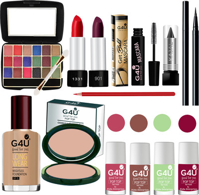 G4U Makeup Set for Beginners and Professionals Include Eyeshadow Nail Paint Etc A99