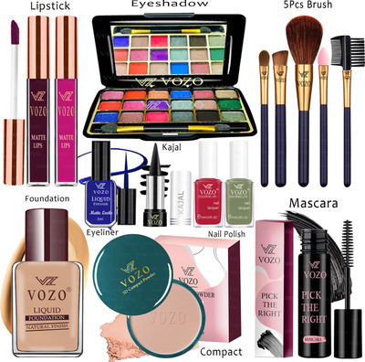 VOZO Makeup Kit Sets One-stop Beauty Package for Beginners and Professionals KT-262(Pack of 15)