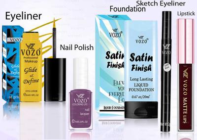VOZO Professional Cosmetic Kit with Ultra-Pigmented Set-225(Pack of 5)