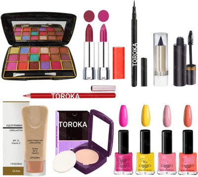 toroka Iconic makeup kit full set for women high quality cosmetic set 13(Pack of 13)