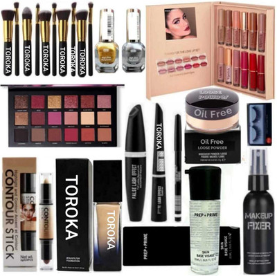 toroka HD waterproof makeup kit for women & girls. Full coverage (Pack of 14)(Pack of 14)
