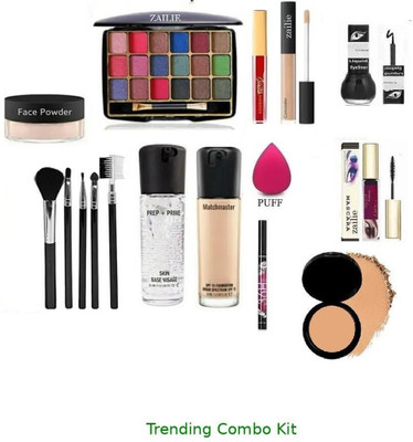 Zailie Get Ready Makeup Combo With All Must-Have Items(Pack of 16)