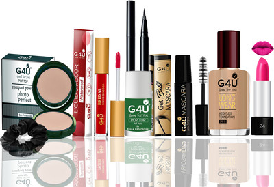 G4U All In One Makeup Kit For Beginners A37(Pack of 8)