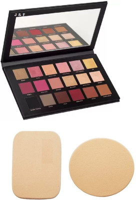 Zailie Hinshitshu Super Quality Rose Gold Eye Shadow With 2 in 1 Makeup Blender Puff