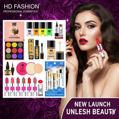 HD Fashion 21 Pcs ULTIMATE BEAUTY PRO KIT- All Occasion Makeup Kit Full Set Combo hd87(Pack of 21)