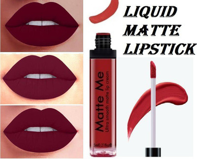 KAIASHA Matte Finish Long Lasting Texture, Water Resistant Smudge-Proof(RED, 10 g)